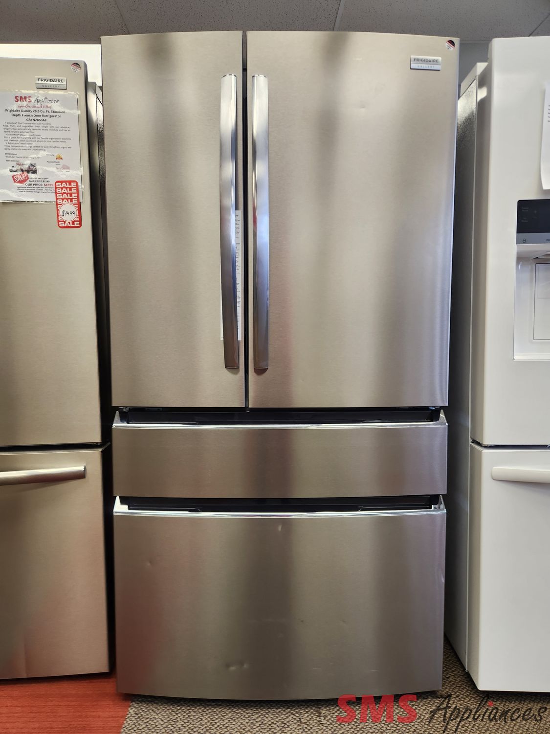 Open Box- Scratch & Dent Frigidaire Gallery 36" French Door Fridge GRMG2272CF