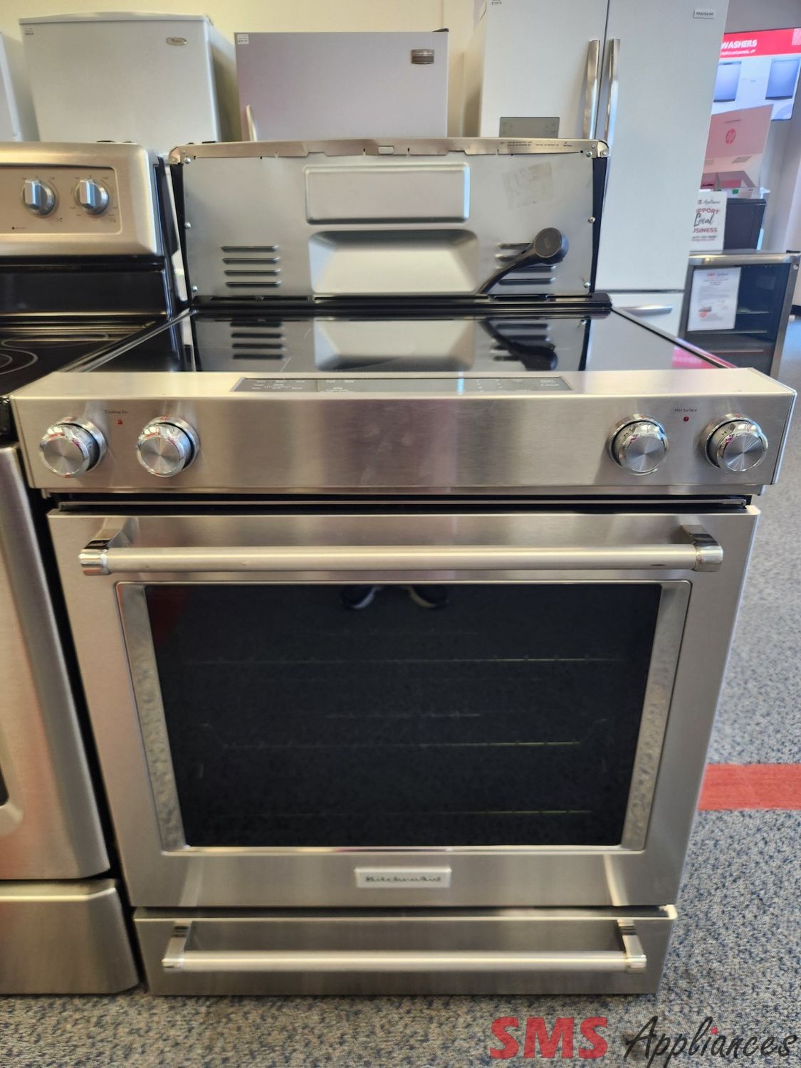 KitchenAid Glass Top Stove YKSEG700ESS