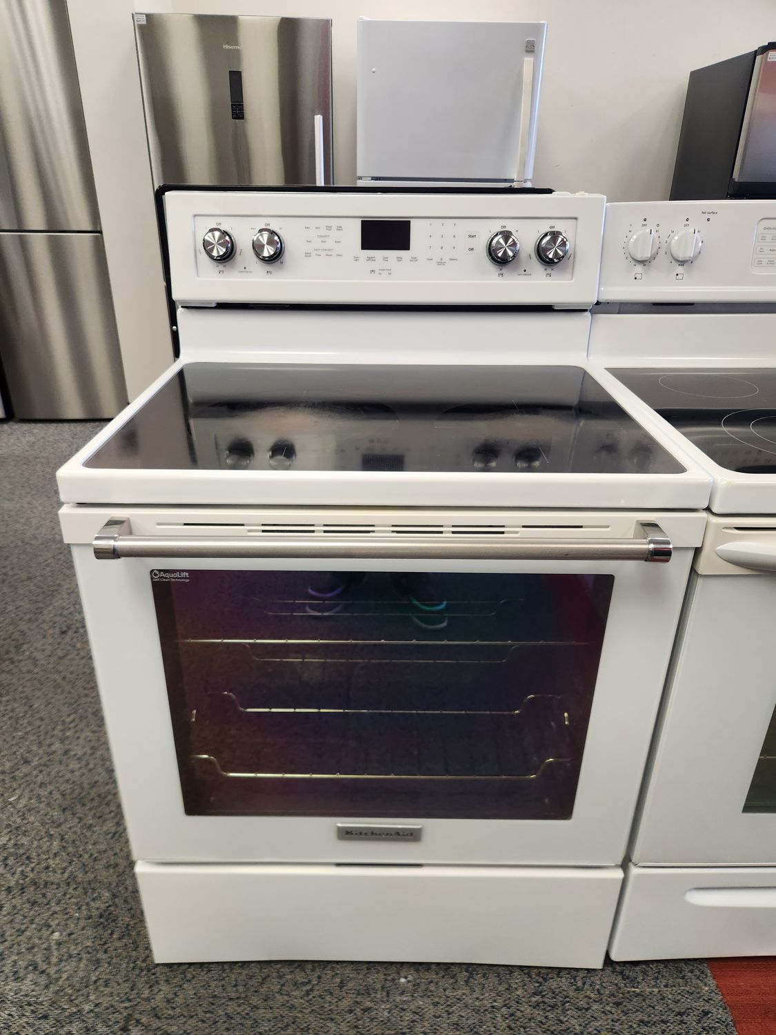 KitchenAid Glass Top Stove EKFG500EWH