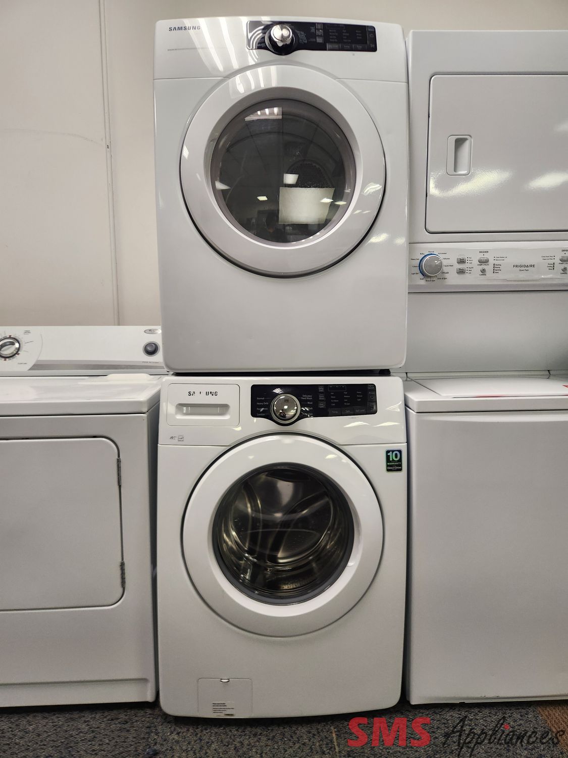 Samsung Washer & Dryer Set DV210AEW/WF361BVBEWR