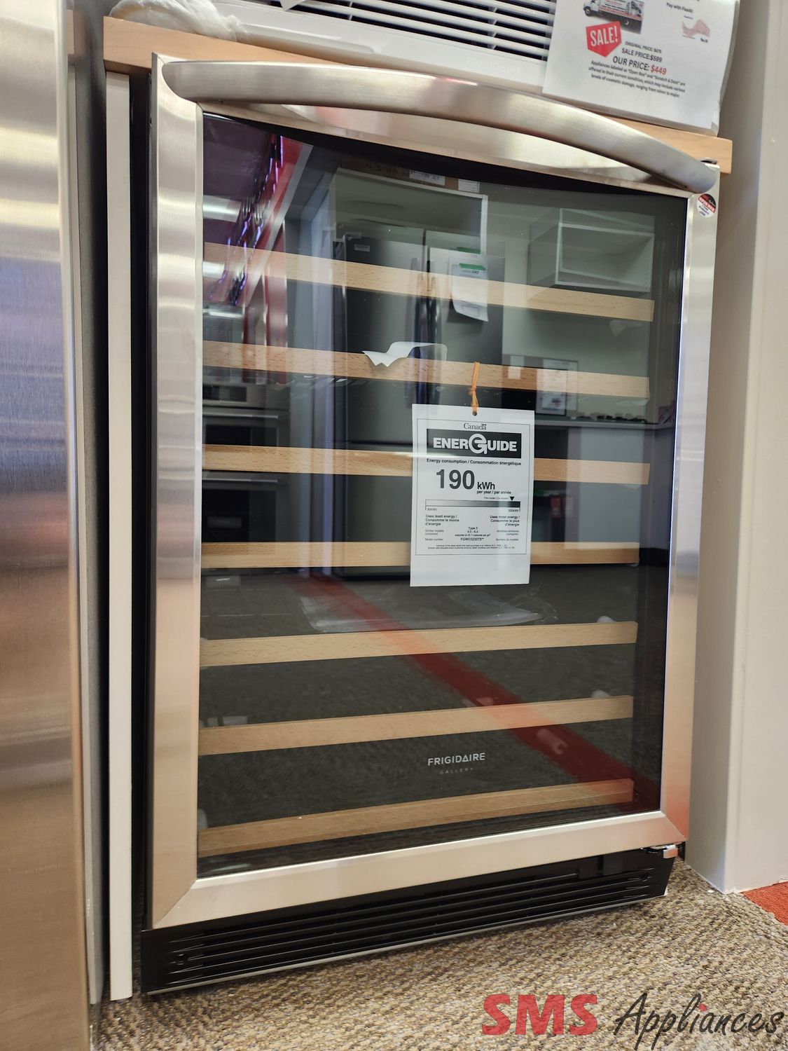 Open Box- Scratch & Dent Frigidaire Gallery Wine Cooler FGWC5222TS