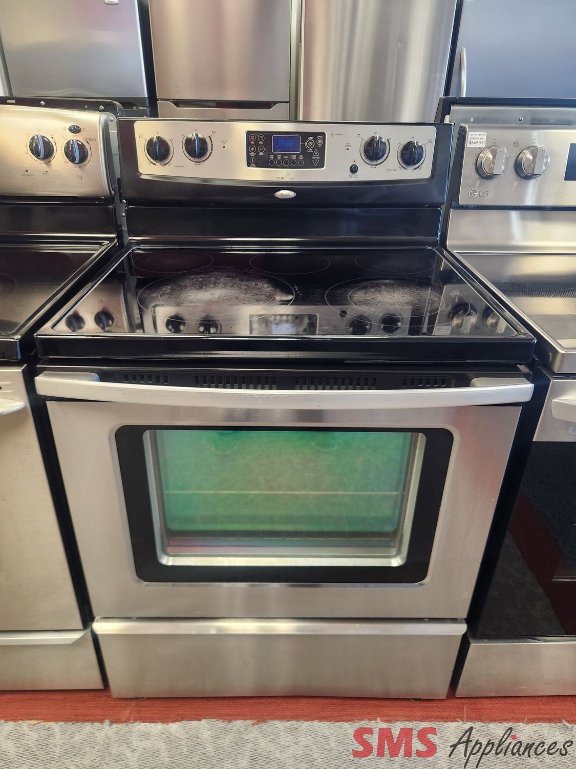 Whirlpool Glass Top Stove YWFE381LVS