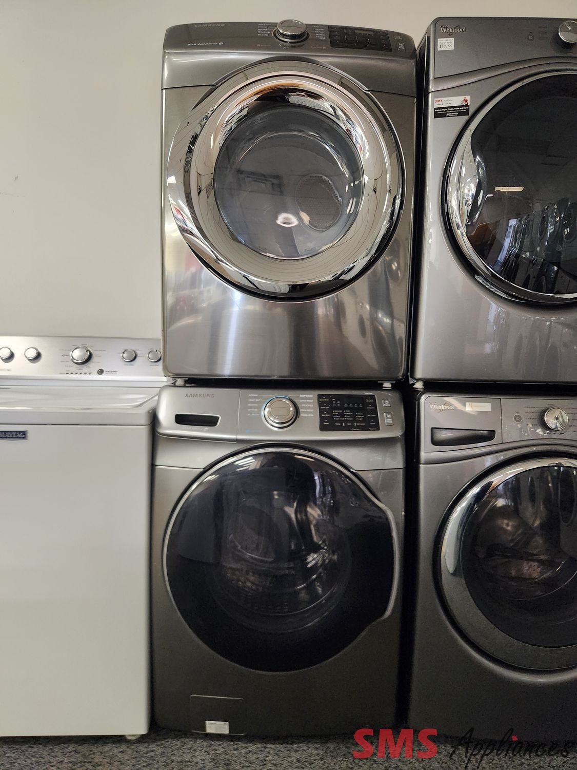 Samsung Washer & Dryer Set DV42H5200EP/AC/WF45M5500AP