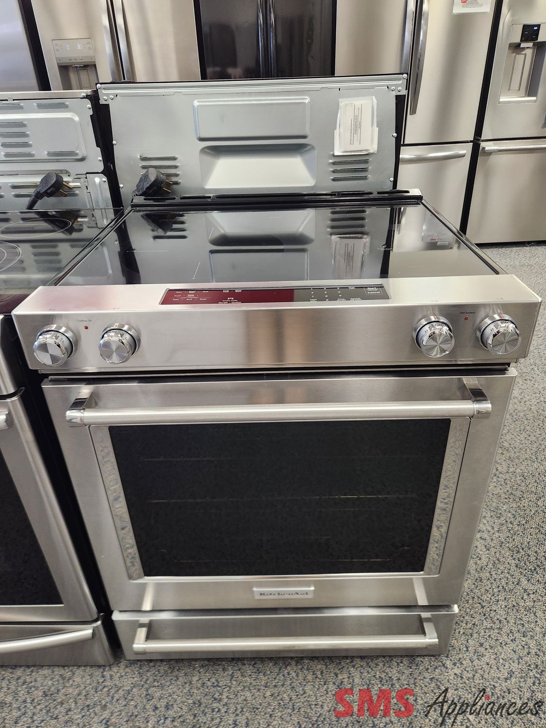 KitchenAid Glass Top Stove YKSEG700ESS