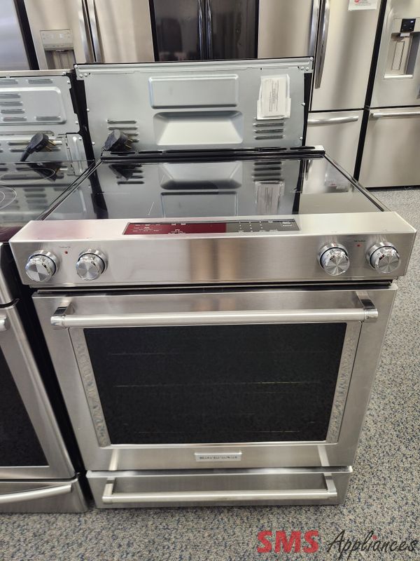 KitchenAid Glass Top Stove YKSEG700ESS