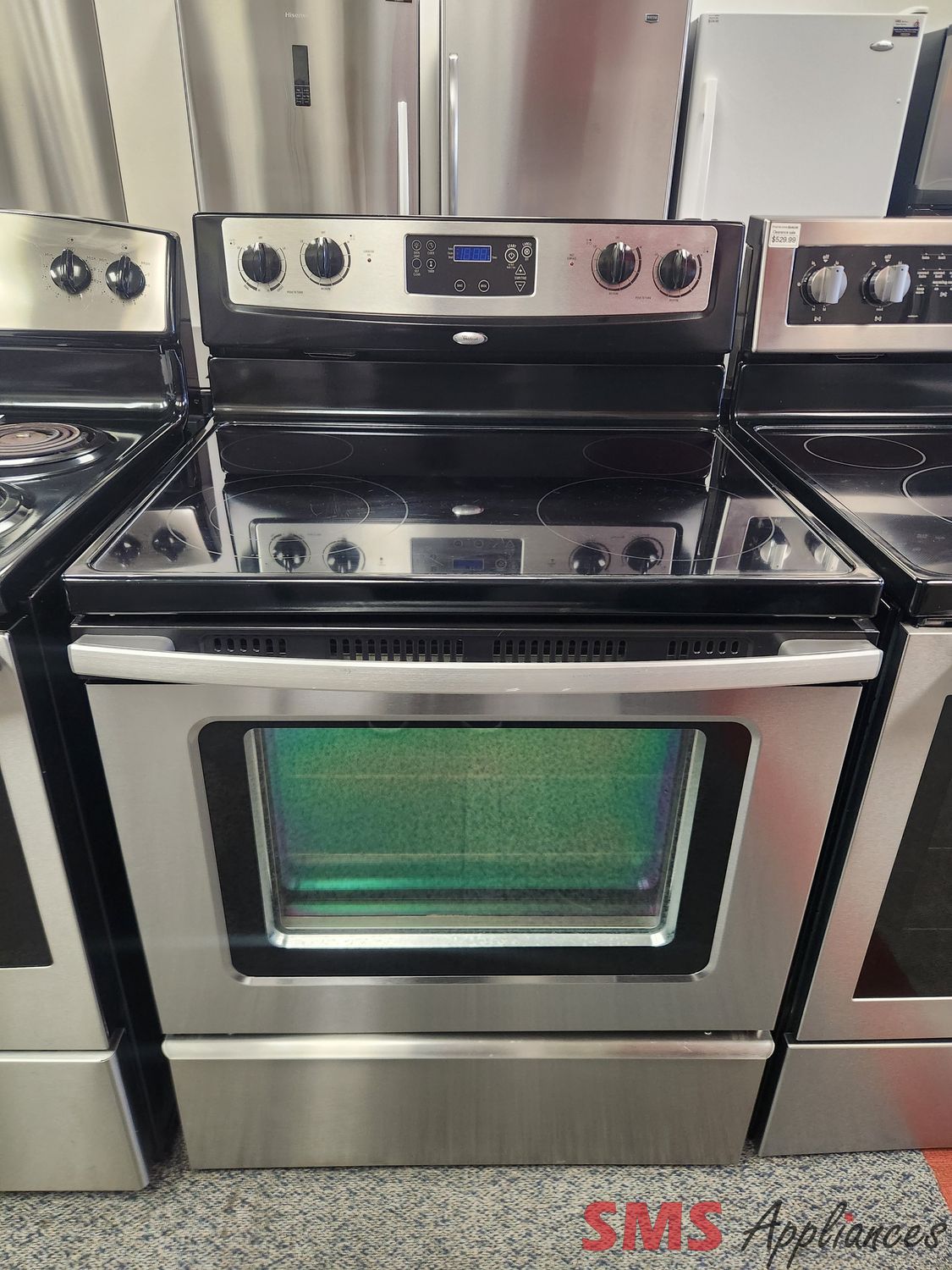 Whirlpool Glass Top Stove YWFE361LVS