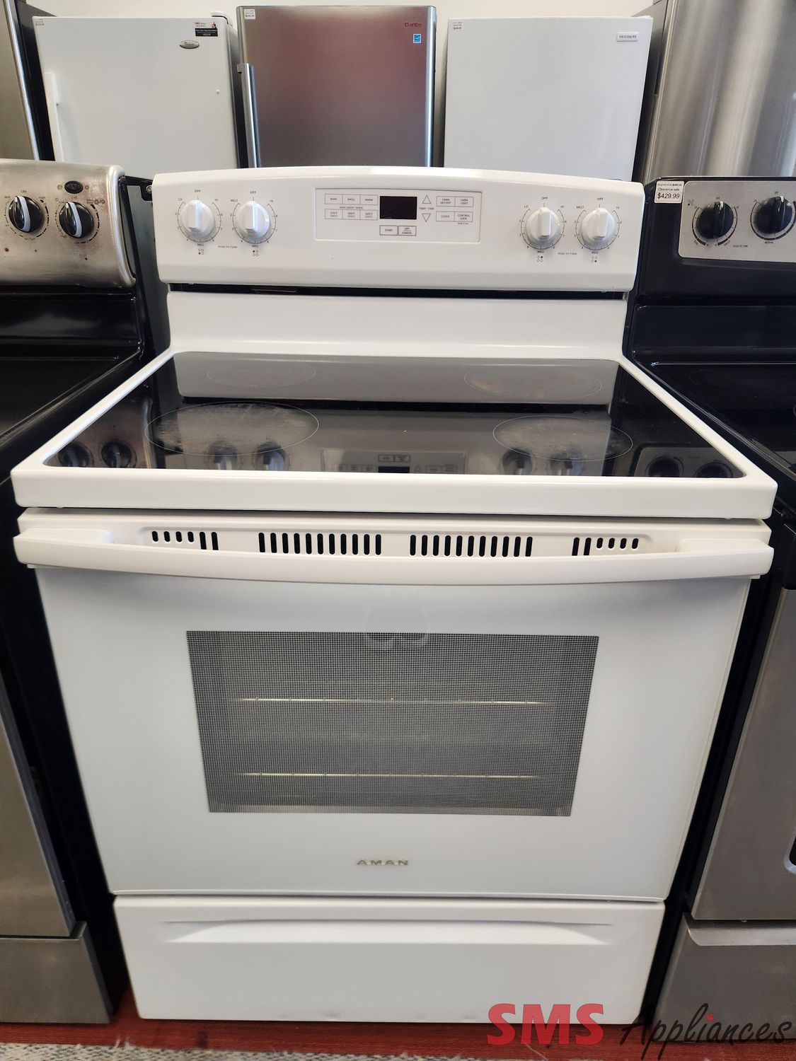 Amana Glass Top Stove YAER6303MFW2