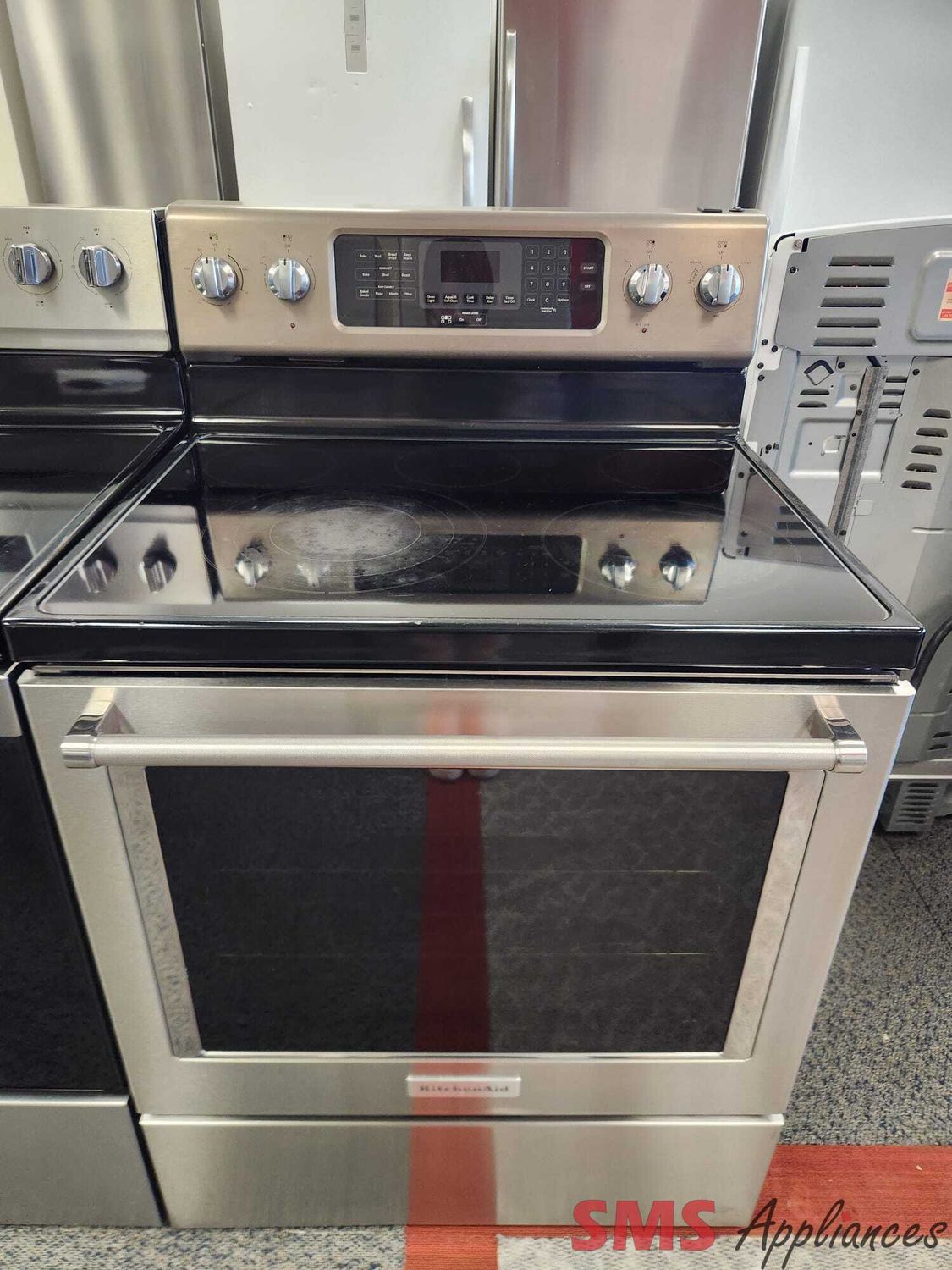 KitchenAid Glass Top Stove YKERS303BSS