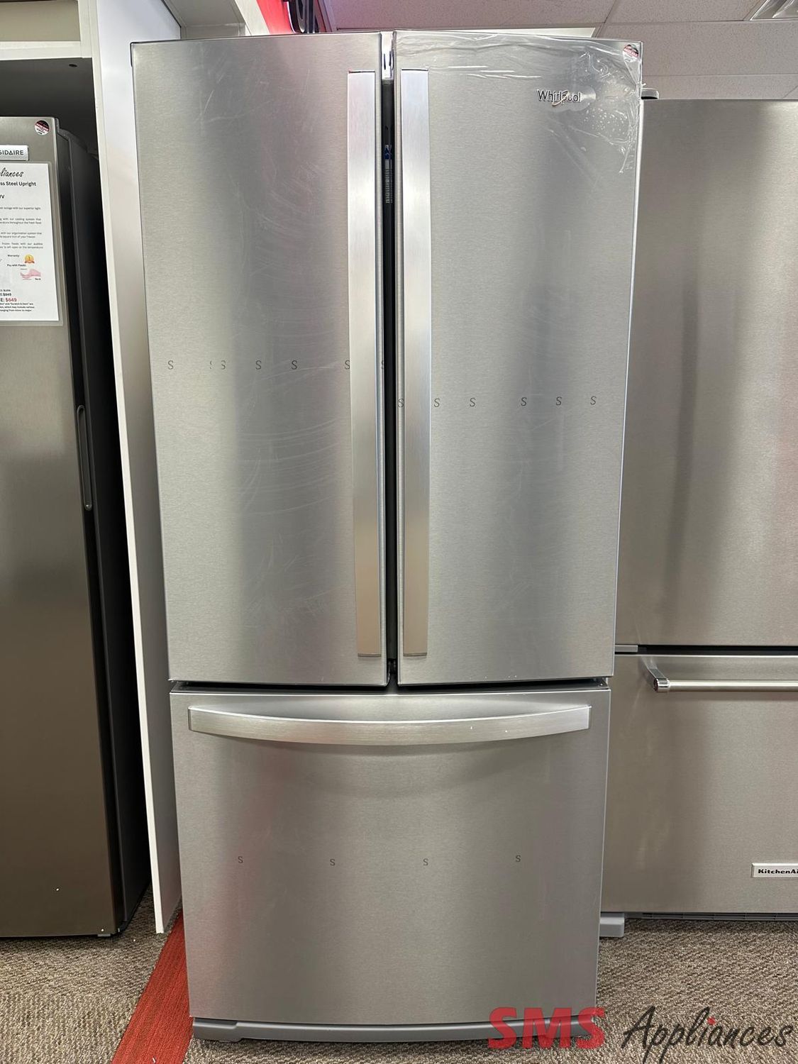 Open Box - Scratch & Dent Whirlpool 30" French Door Fridge WRF560SFHZ