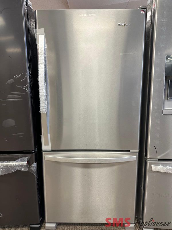 Open Box - Scratch & Dent Whirlpool 30 Open Box - Scratch & Dent Whirlpool 30" Bottom Mount Fridge WRB329RFBM