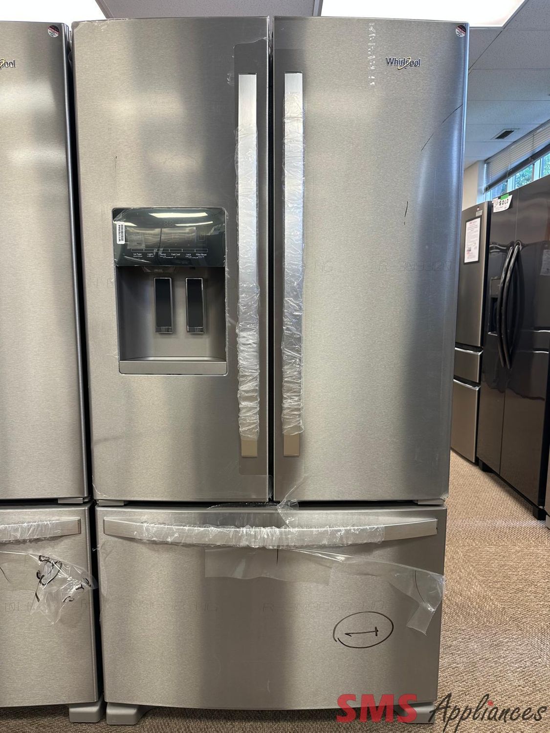 Open Box - Scratch & Dent Whirlpool 36" French Door Fridge WRFF3436RZ
