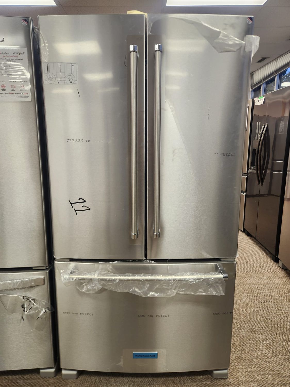 Open Box - Scratch & Dent KitchenAid 36" French Door Fridge  KRFC300ESS