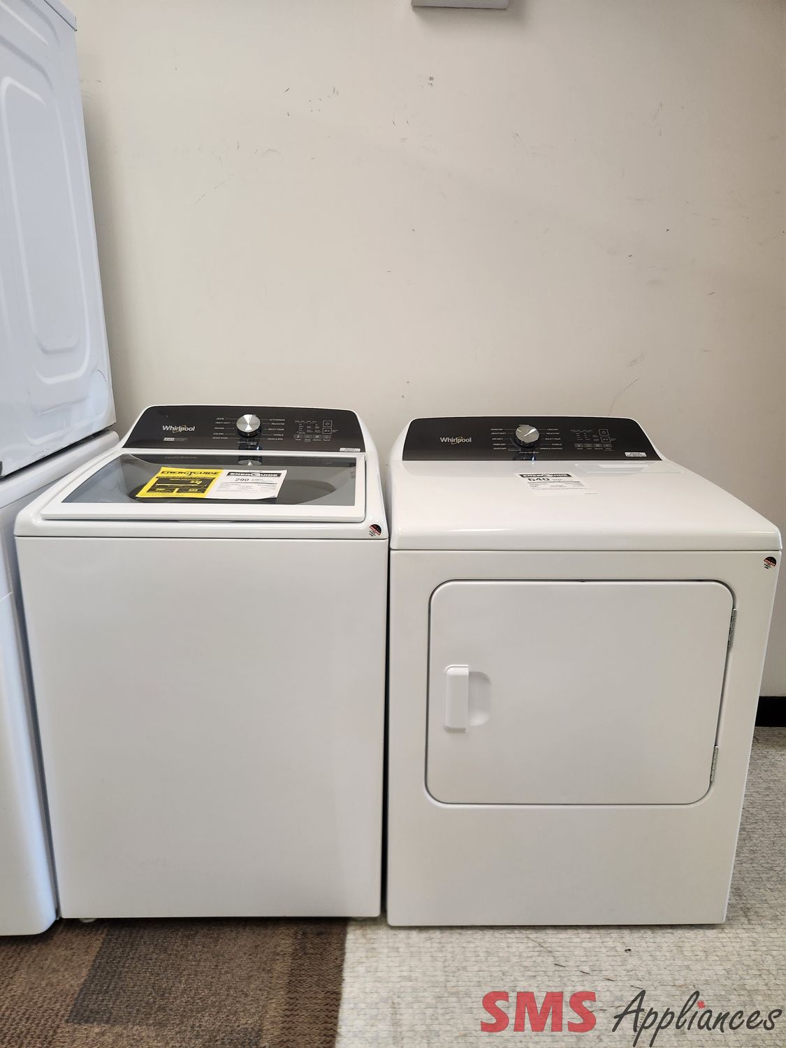 Open Box - Scratch & Dent Whirlpool Washer & Dryer Set WTW5057LW/YWED5050LW