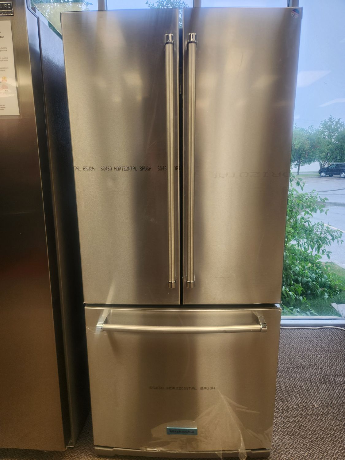Open Box - Scratch & Dent KitchenAid 30" French door Fridge KRFF3002SS06