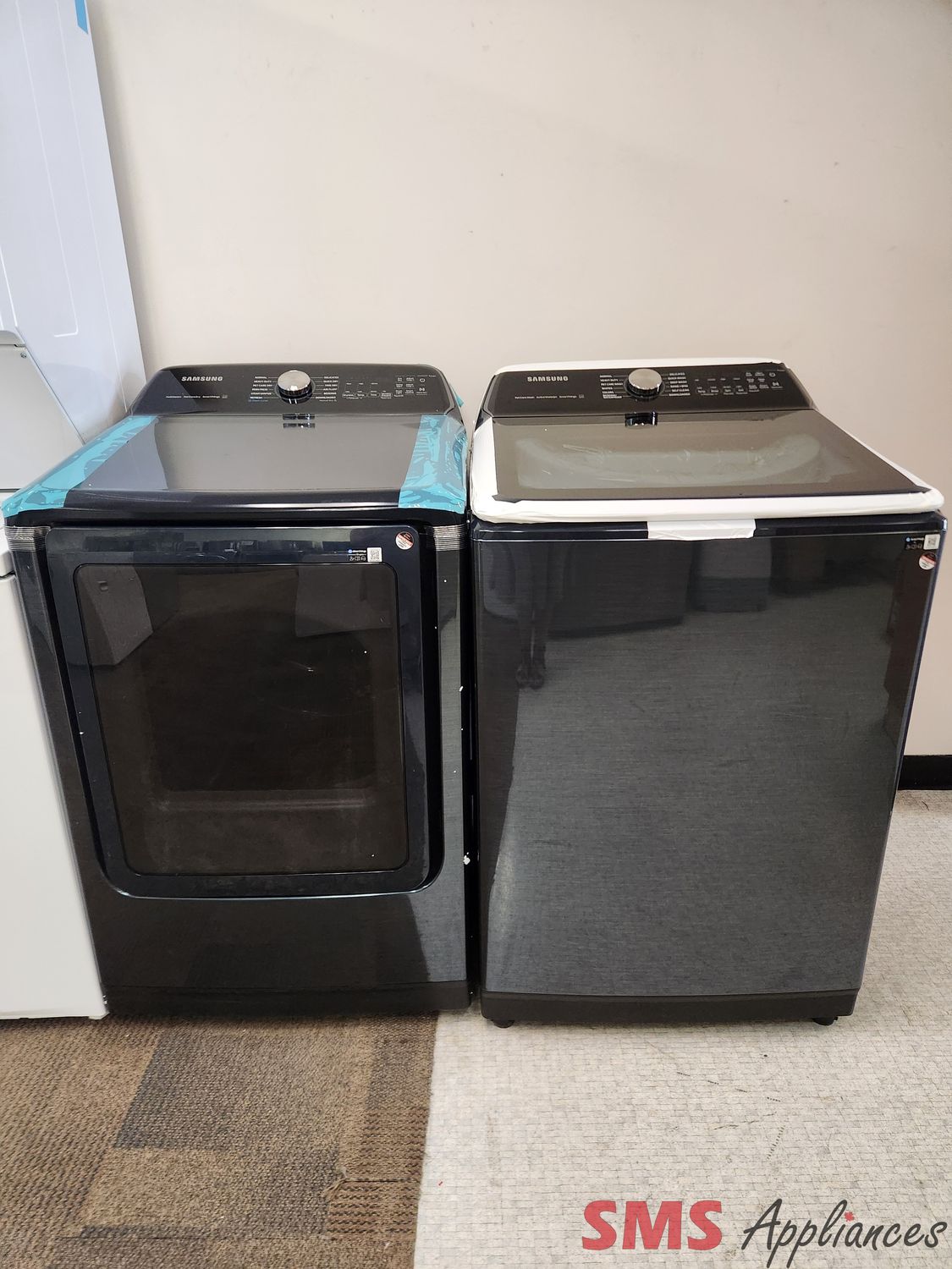 Open Box - Scratch & Dent Samsung Washer and Dryer Set WA53CG7155AD/DVE54CG7155D