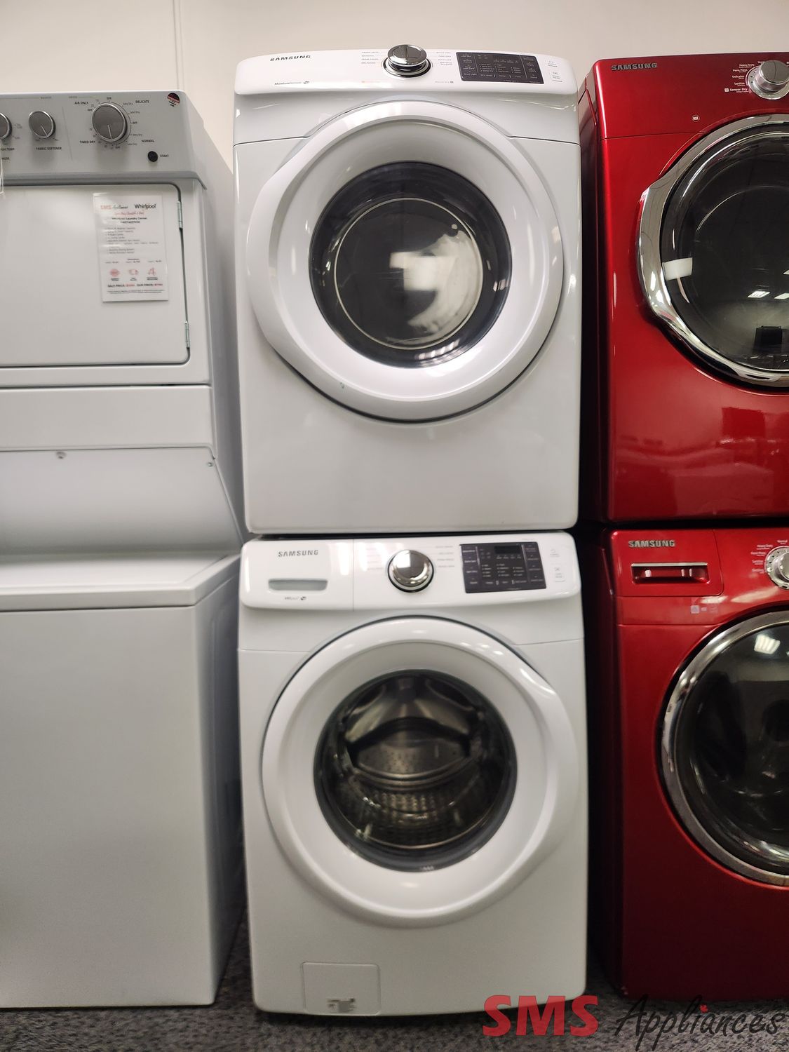 Samsung Washer & Dryer Set WF45M5100AW/DV45H5000EW/AC