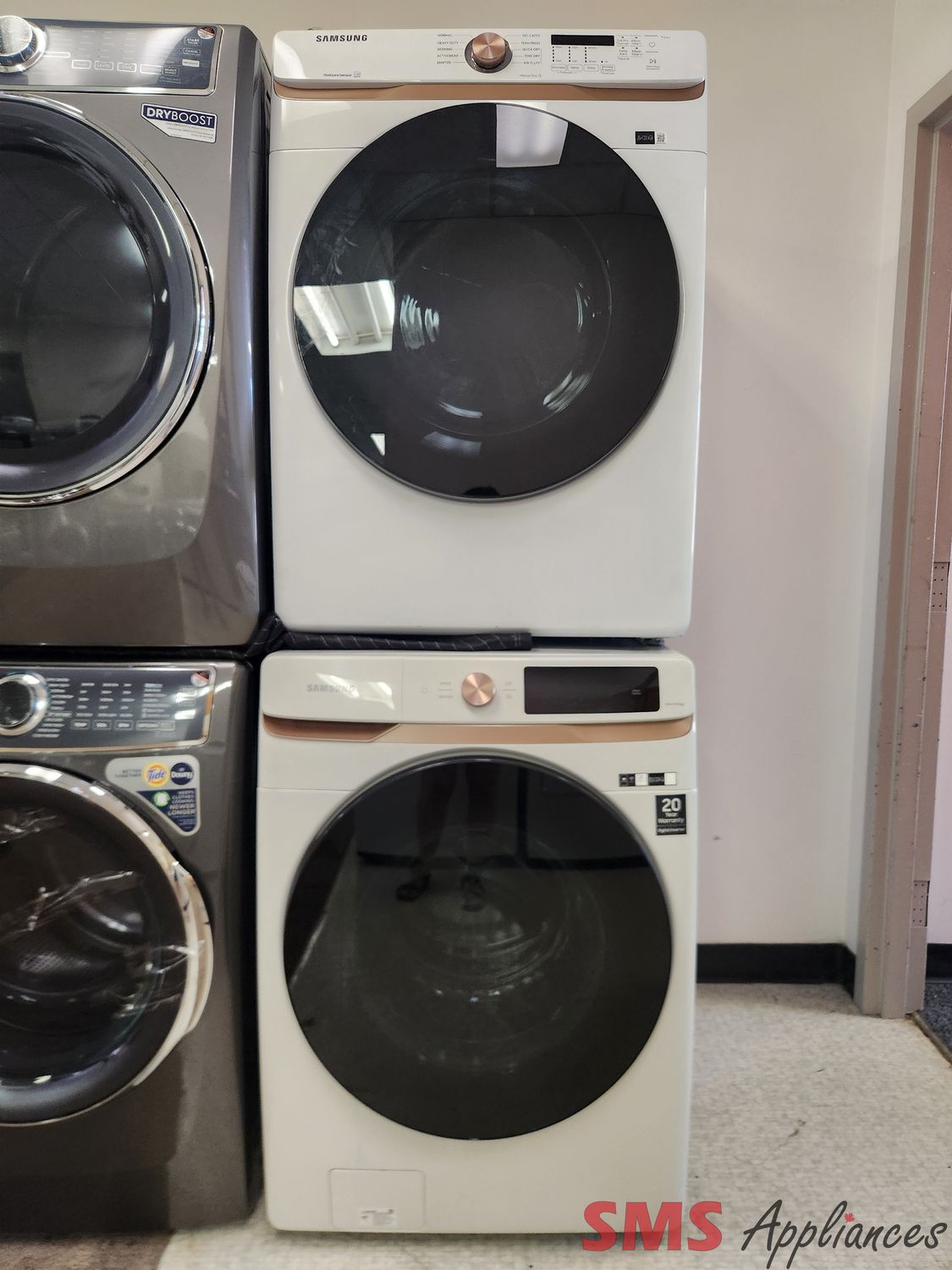 Samsung Washer & Dryer Set WF46BG6500AE/DVE45T6005W