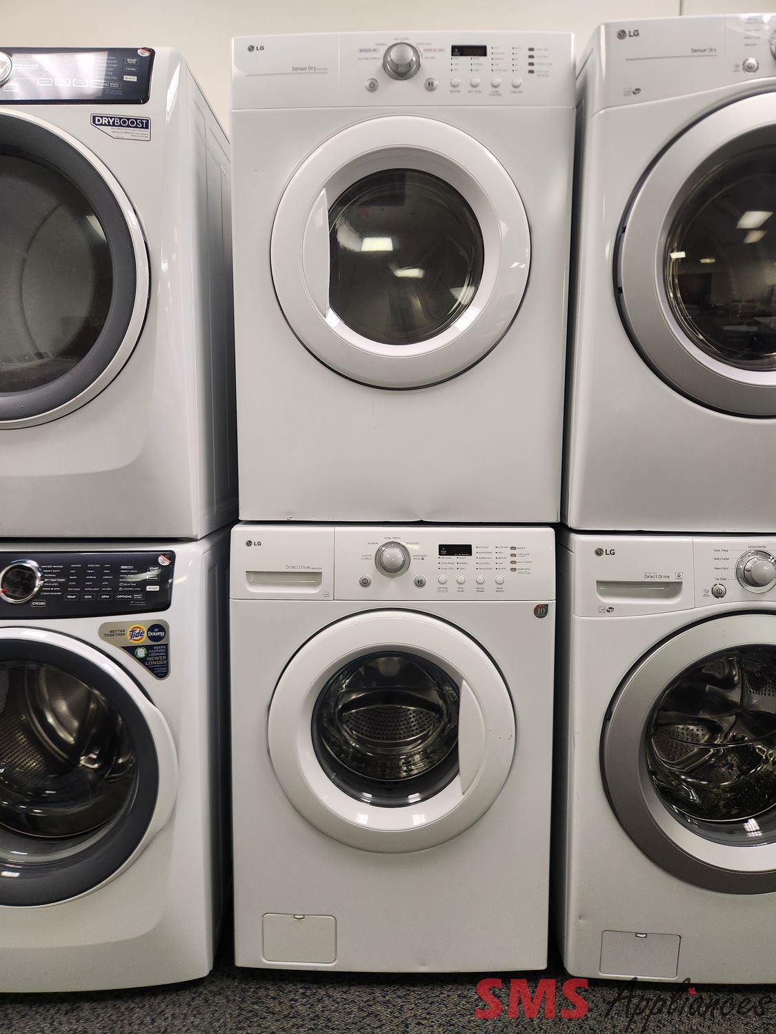 LG Washer & Dryer Set WM2010CW/DLE1310W