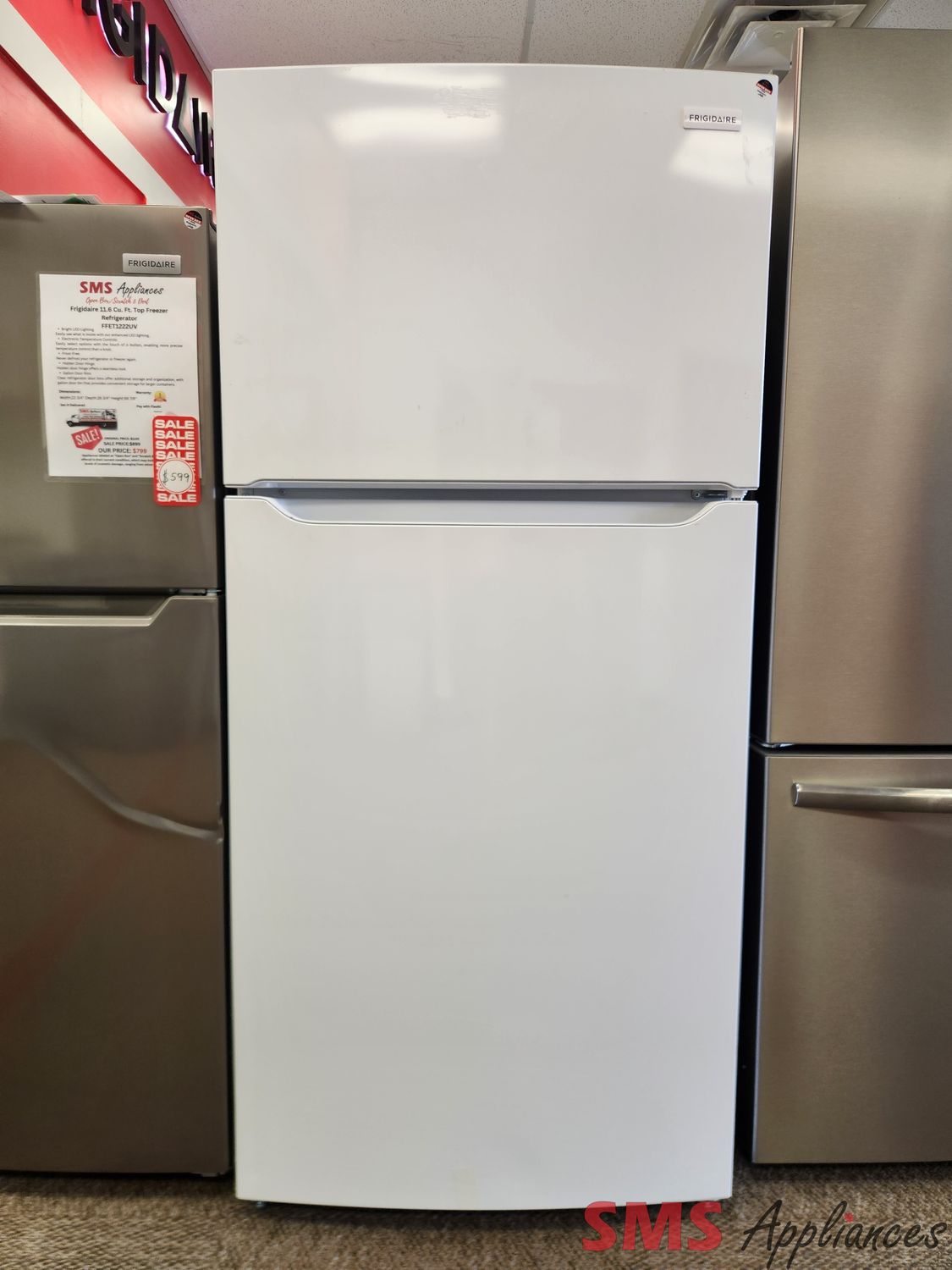 Open Box - Scratch & Dent Frigidaire 30" Top Mount Fridge FFTR1835VW