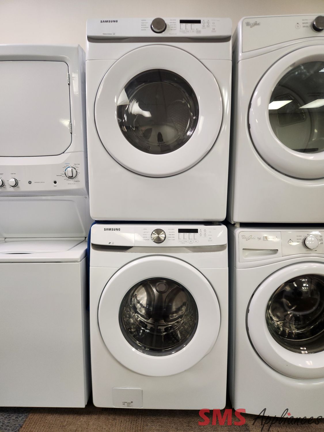 Samsung Washer & Dryer Set WF45T6000AW/DVE45T6005W
