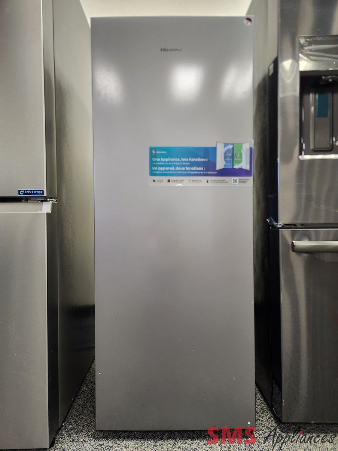 Open Box - Scratch & Dent 22" Convertible Upright Fridge or Freezer FV06C7ASE