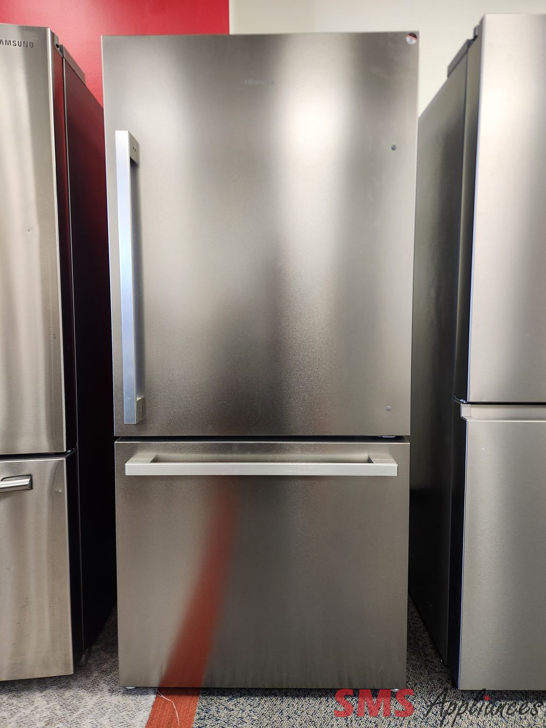 Open Box- Scratch & Dent  Hisense 31" Bottom Mount Fridge RB17A2CSE