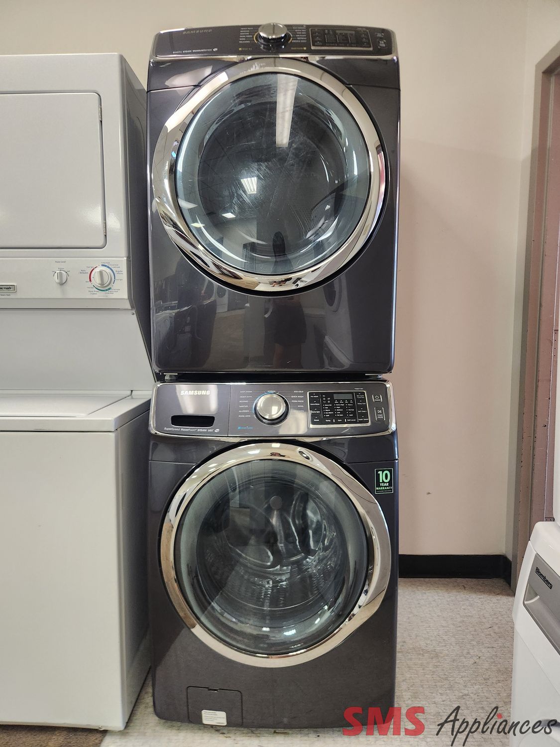 Samsung Washer & Dryer Set WF42H5700AG/DV42H5600EG/AC