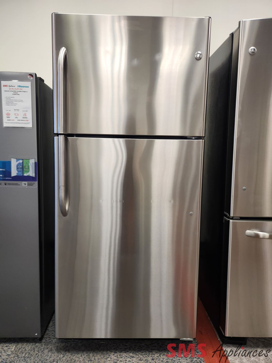 GE 30" Top Mount Fridge GTS18ISTWRSS