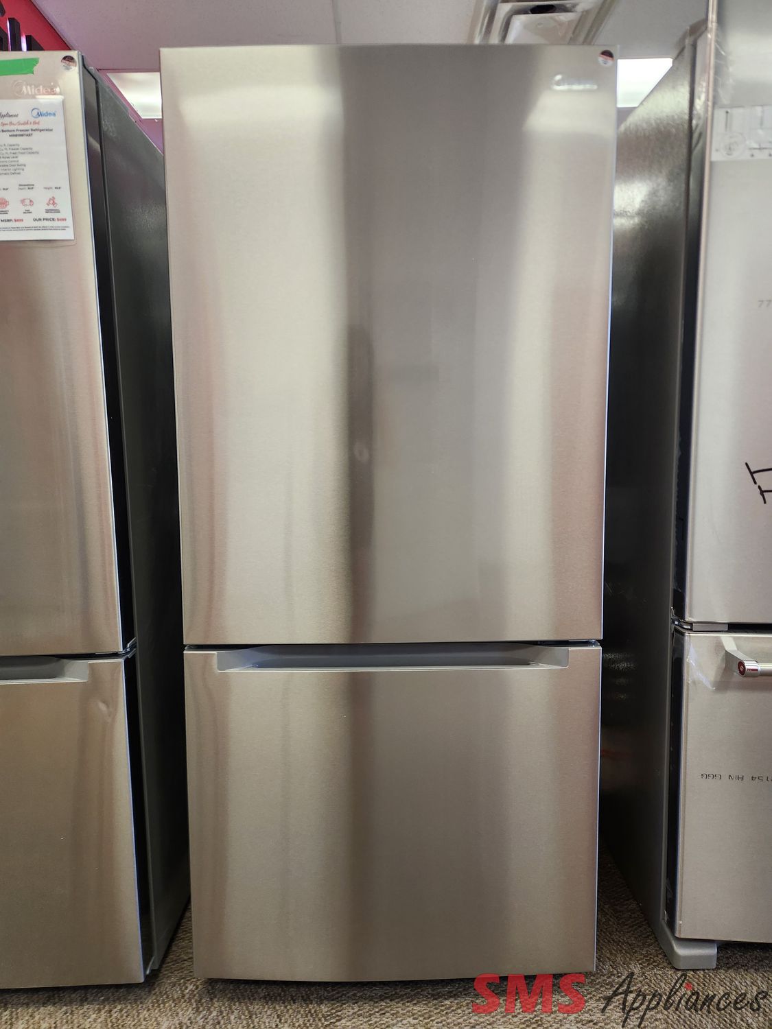 Midea 30" Bottom Mount Fridge MRB19B7AST