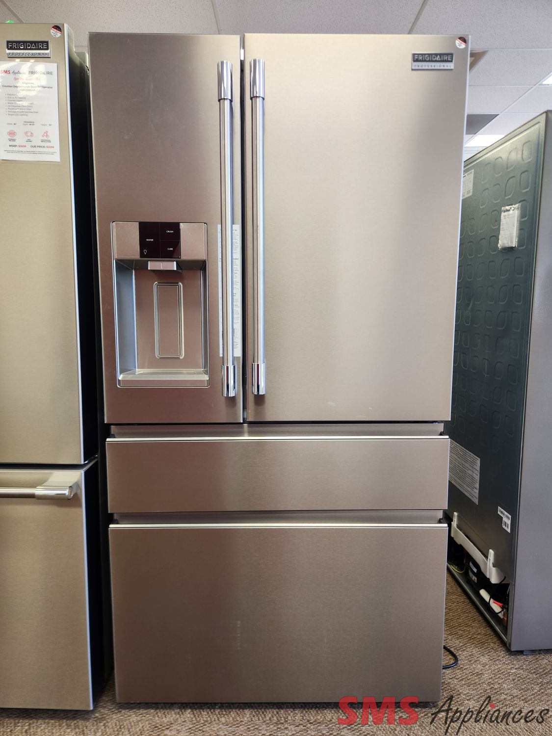 Open Box - Scratch & Dent Frigidaire Professional 36" 4-Door Fridge PRMC2285AF