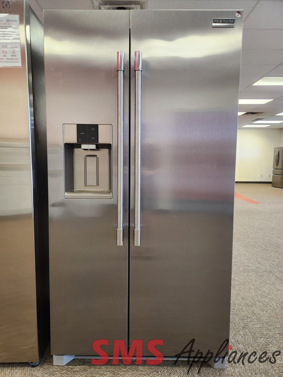 Open Box - Scratch & Dent Frigidaire Professional 36 Open Box - Scratch & Dent Frigidaire Professional 36" Side-by-Side Fridge PRSC2222AF