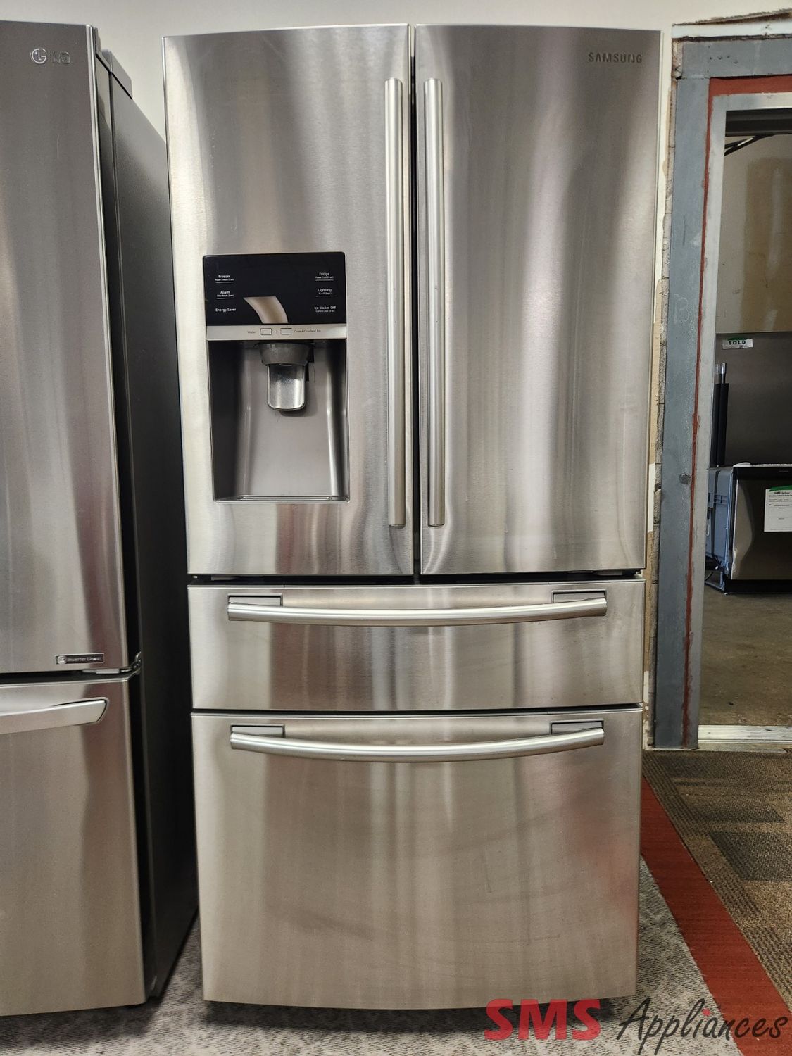 Samsung 33 Samsung 33" French Door Fridge RF25HMEDBSR