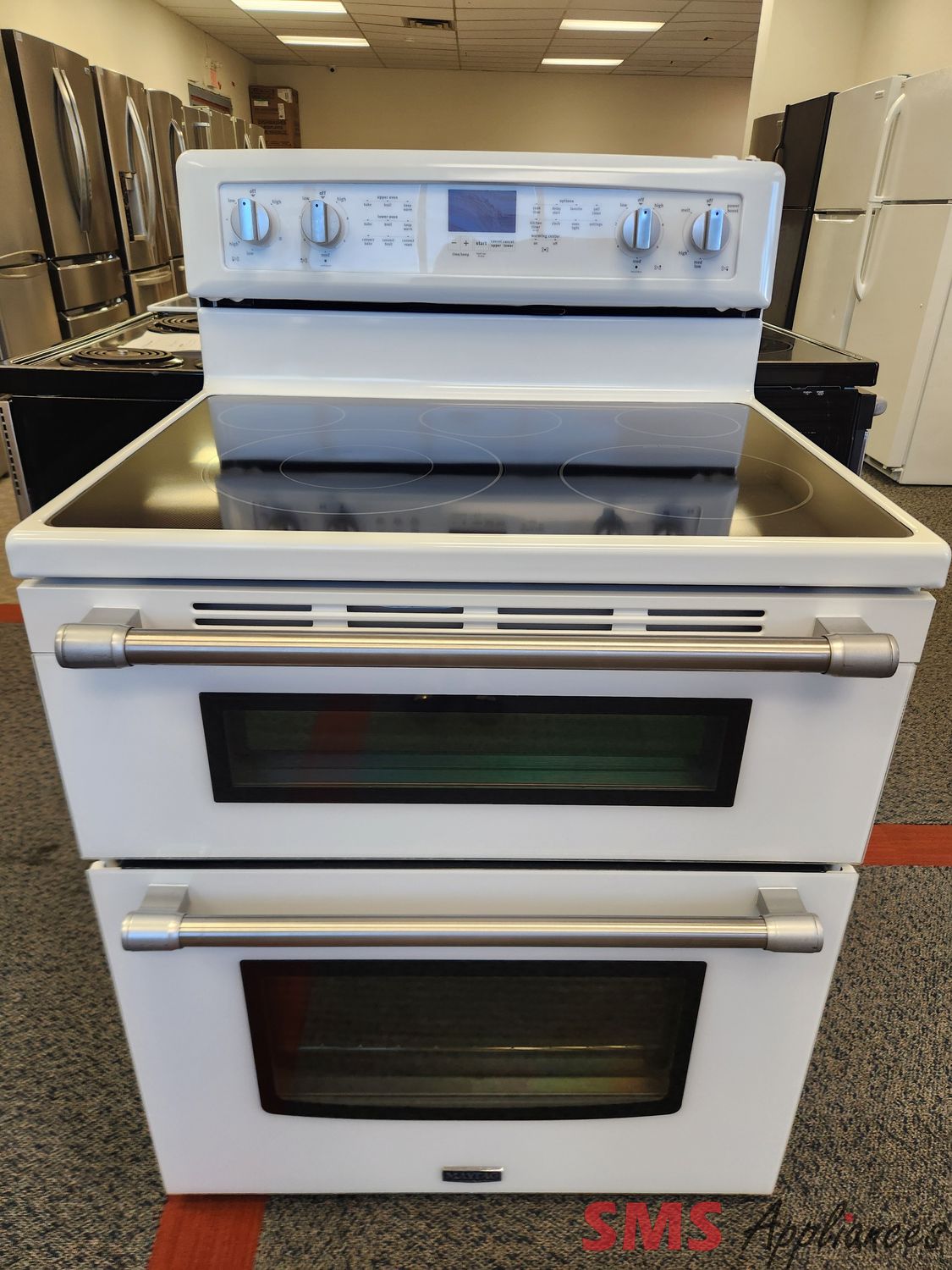 Maytag Glass Top Stove with Double Oven YMET8720DH Maytag Glass Top Stove with Double Oven YMET8720DH