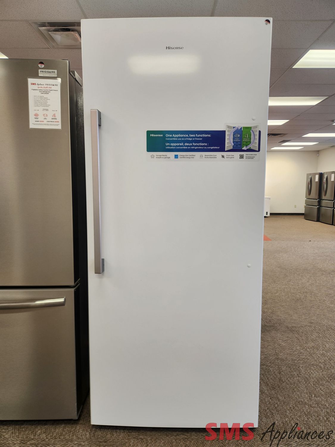 Open Box - Scratch & Dent Hisense 33 Open Box - Scratch & Dent Hisense 33" Convertible Fridge or Freezer 21.2 cu.ft FC21C7HWE