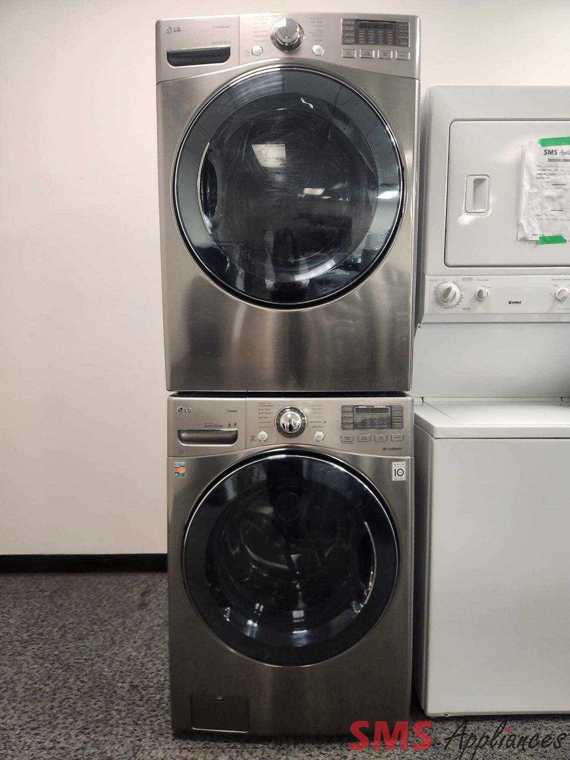 LG Washer & Dryer Set WM3470HVA/DLEX3470V