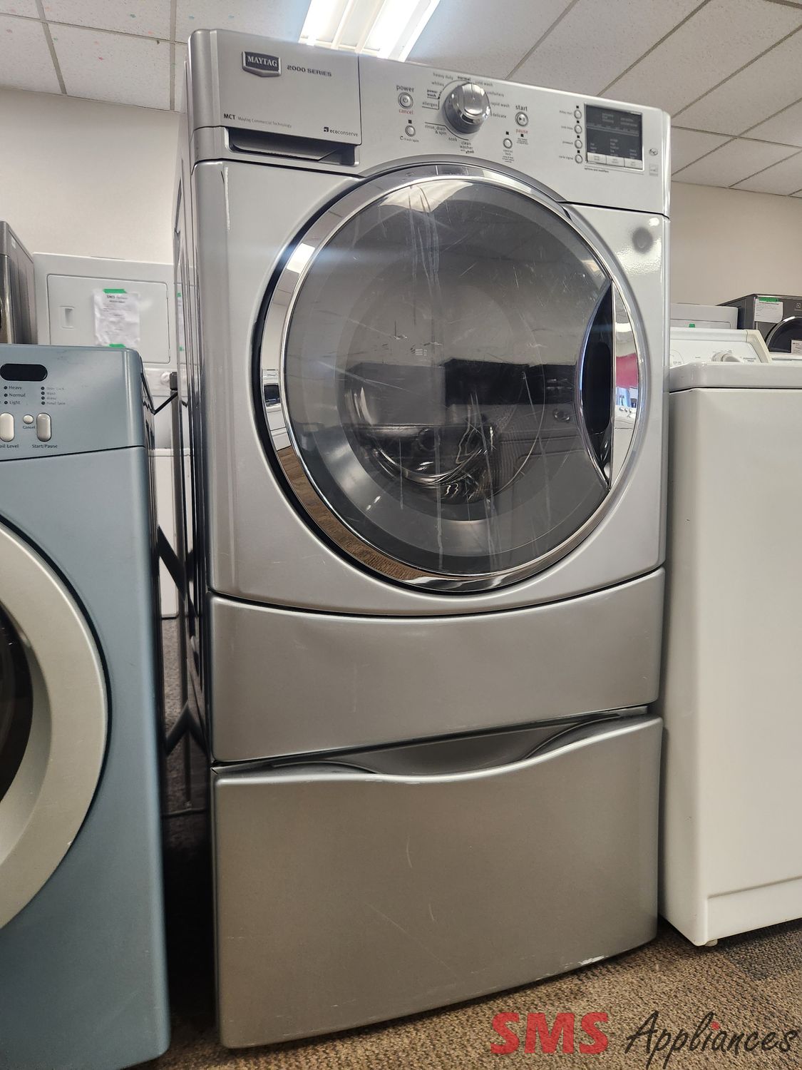 Maytag Front Load Washer with Pedestal MHWE251YL