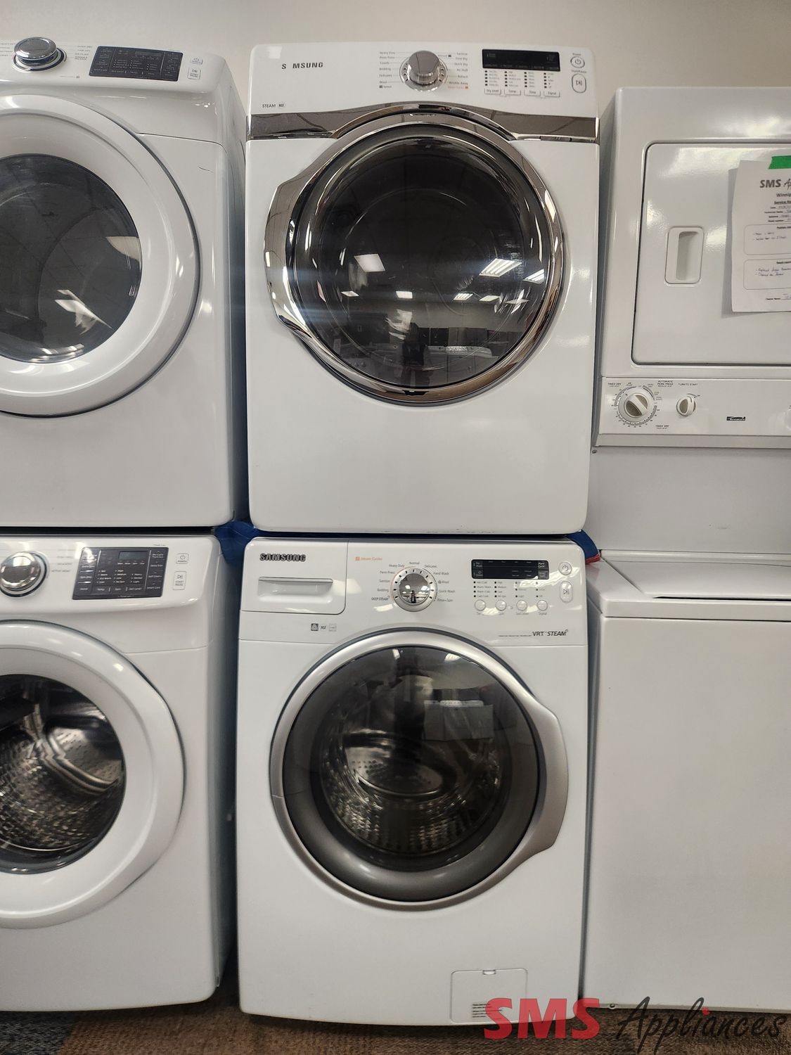 Samsung Washer & Dryer Set WF231ANW/XAA/DV393ETPAWR