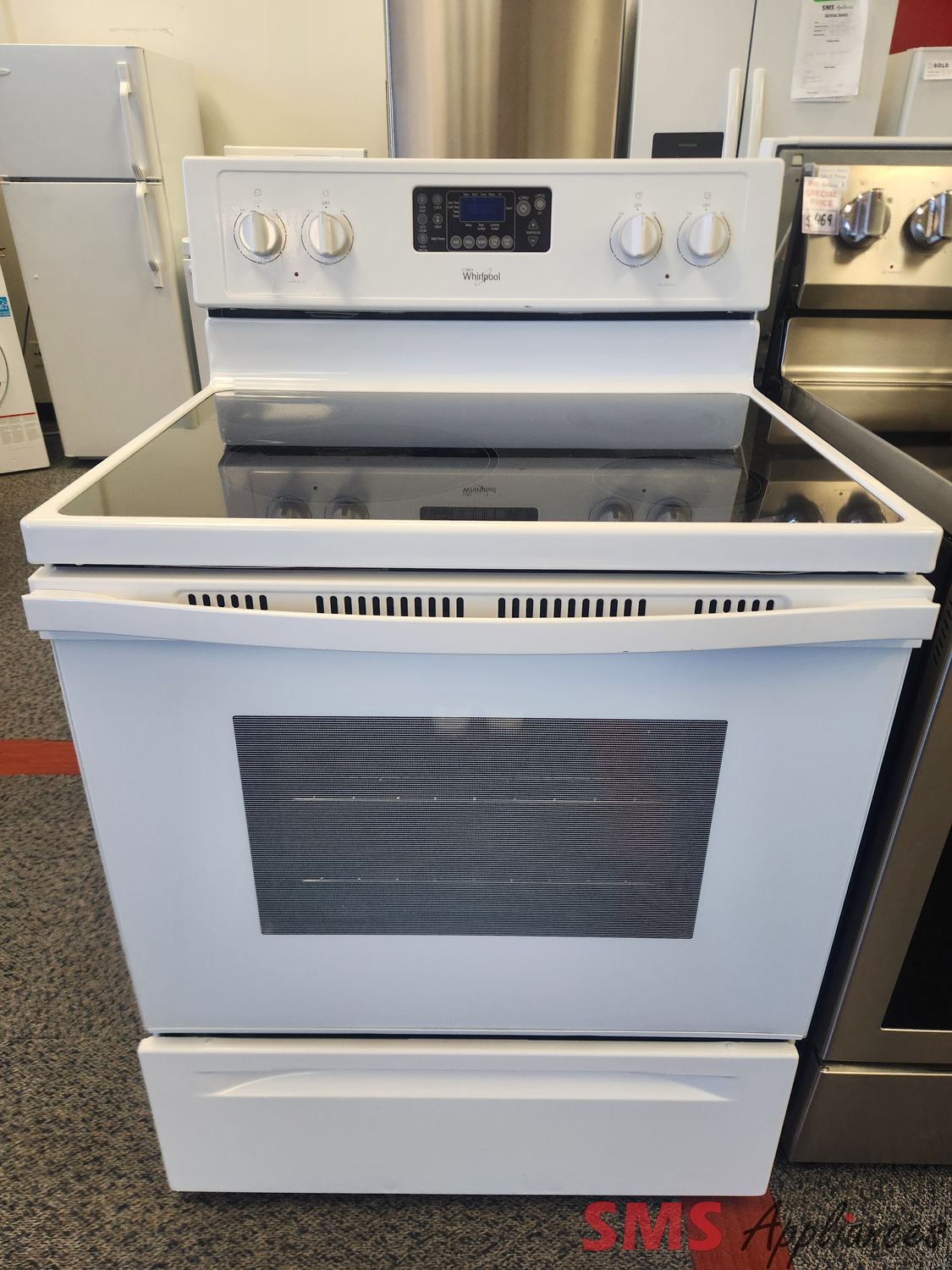 Whirlpool Glass Top Stove YWFE330W0EW0