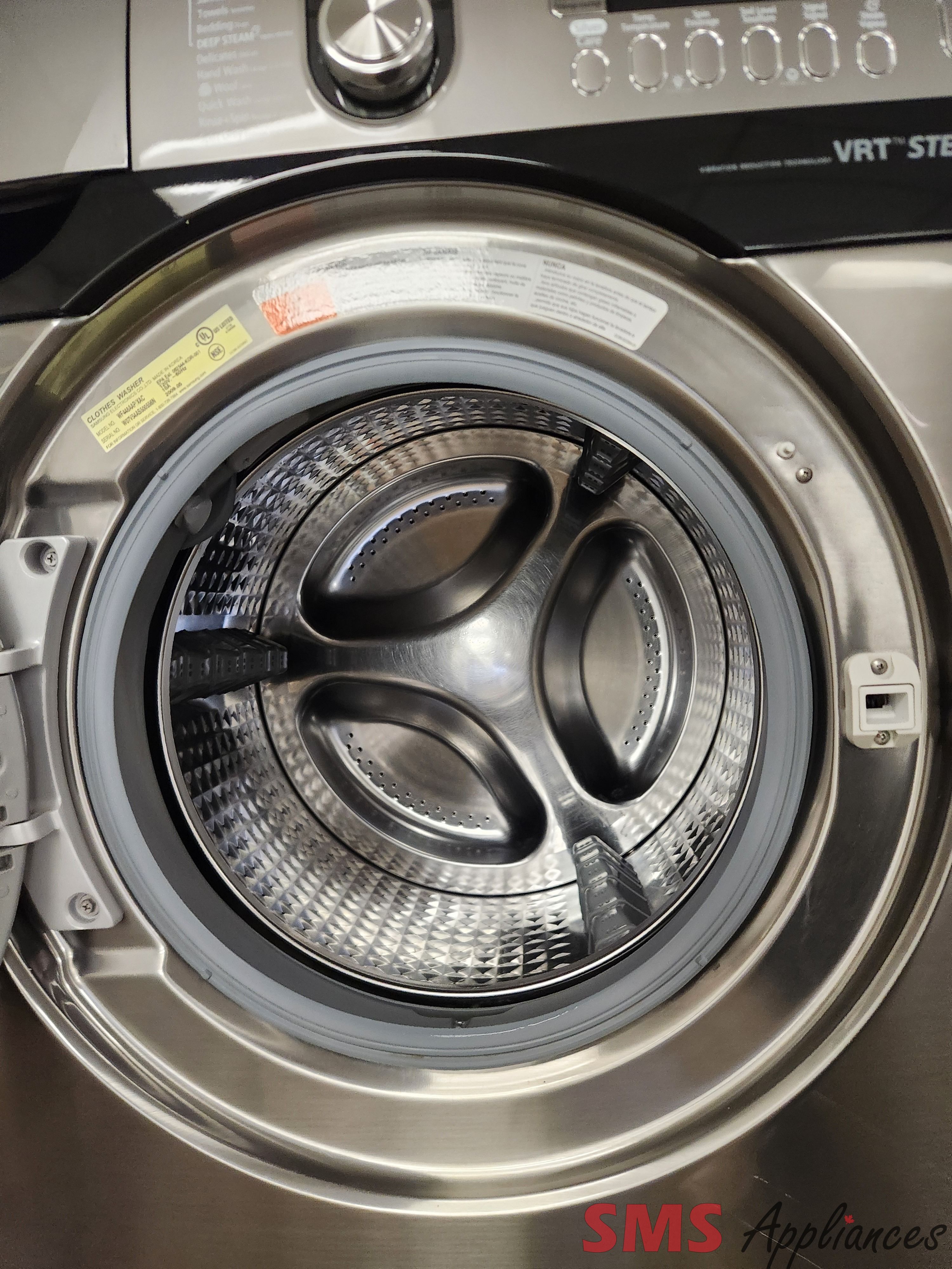 Samsung Front Load Washer with Pedestal WF448AAP