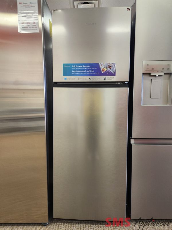 Open Box - Scratch & Dent Hisense 24 Open Box - Scratch & Dent Hisense 24" Top Mount Refrigerator RT12A2CSE