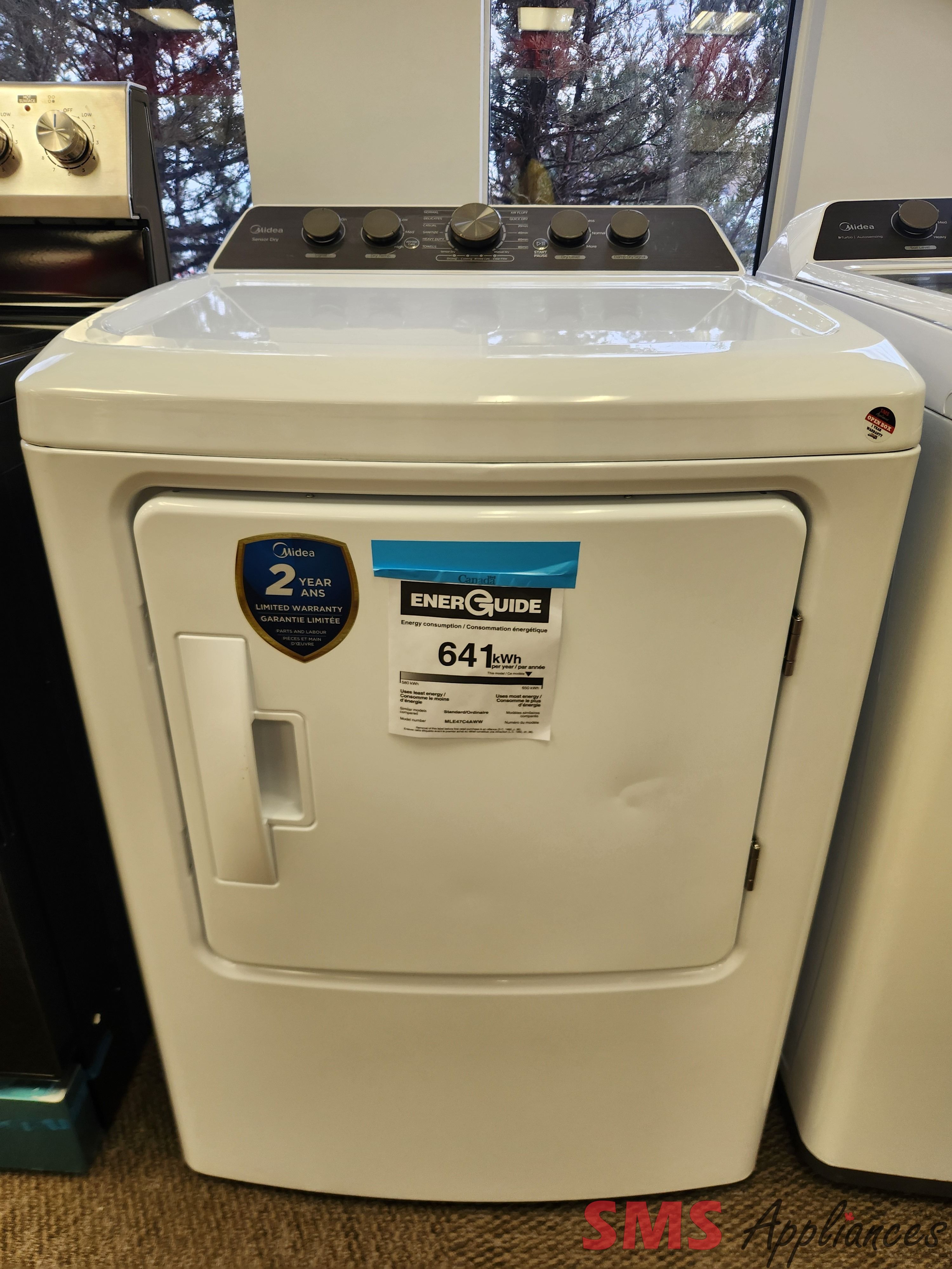 Open Box - Scratch & Dent Midea Washer & Dryer Set MLV47C4AWW/MLE47C4AWW