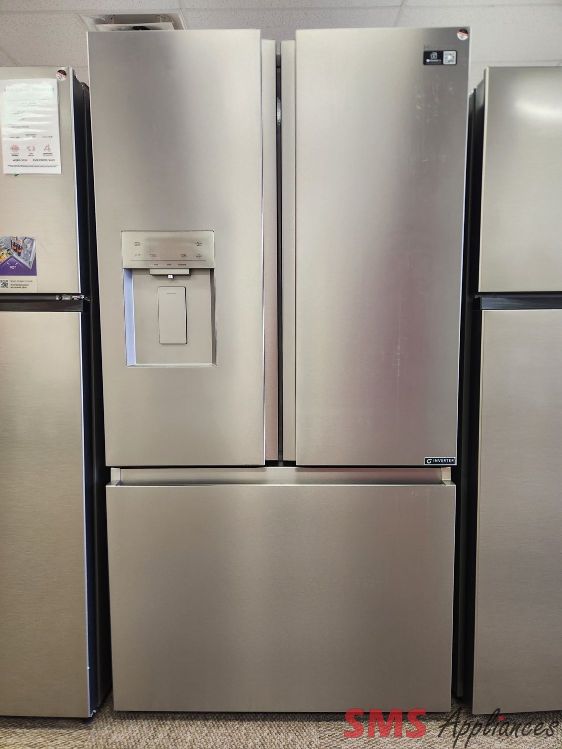 Open Box - Scratch & Dent Hisense Counter-Depth French Door Refrigerator RF225C3CSEI