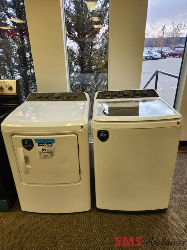 Open Box - Scratch & Dent Midea Washer & Dryer Set MLV47C4AWW/MLE47C4AWW Open Box - Scratch & Dent Midea Washer & Dryer Set MLV47C4AWW/MLE47C4AWW