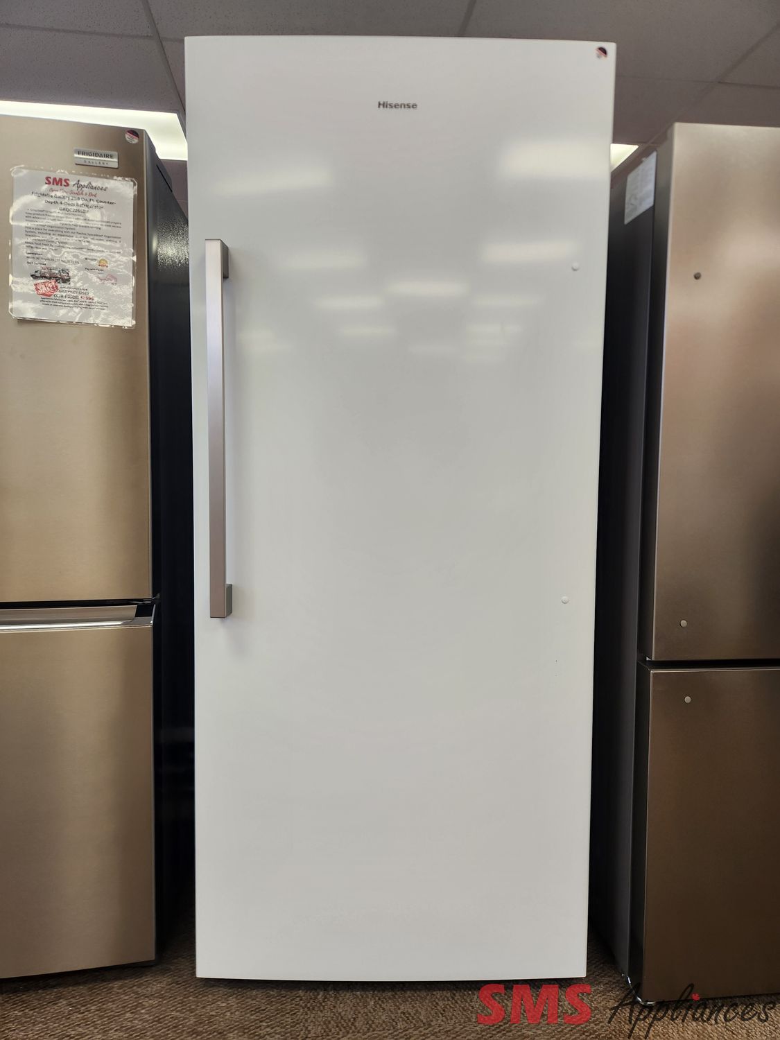 Open Box - Scratch & Dent Hisense Convertible Upright Fridge or Freezer FV21C7HWE