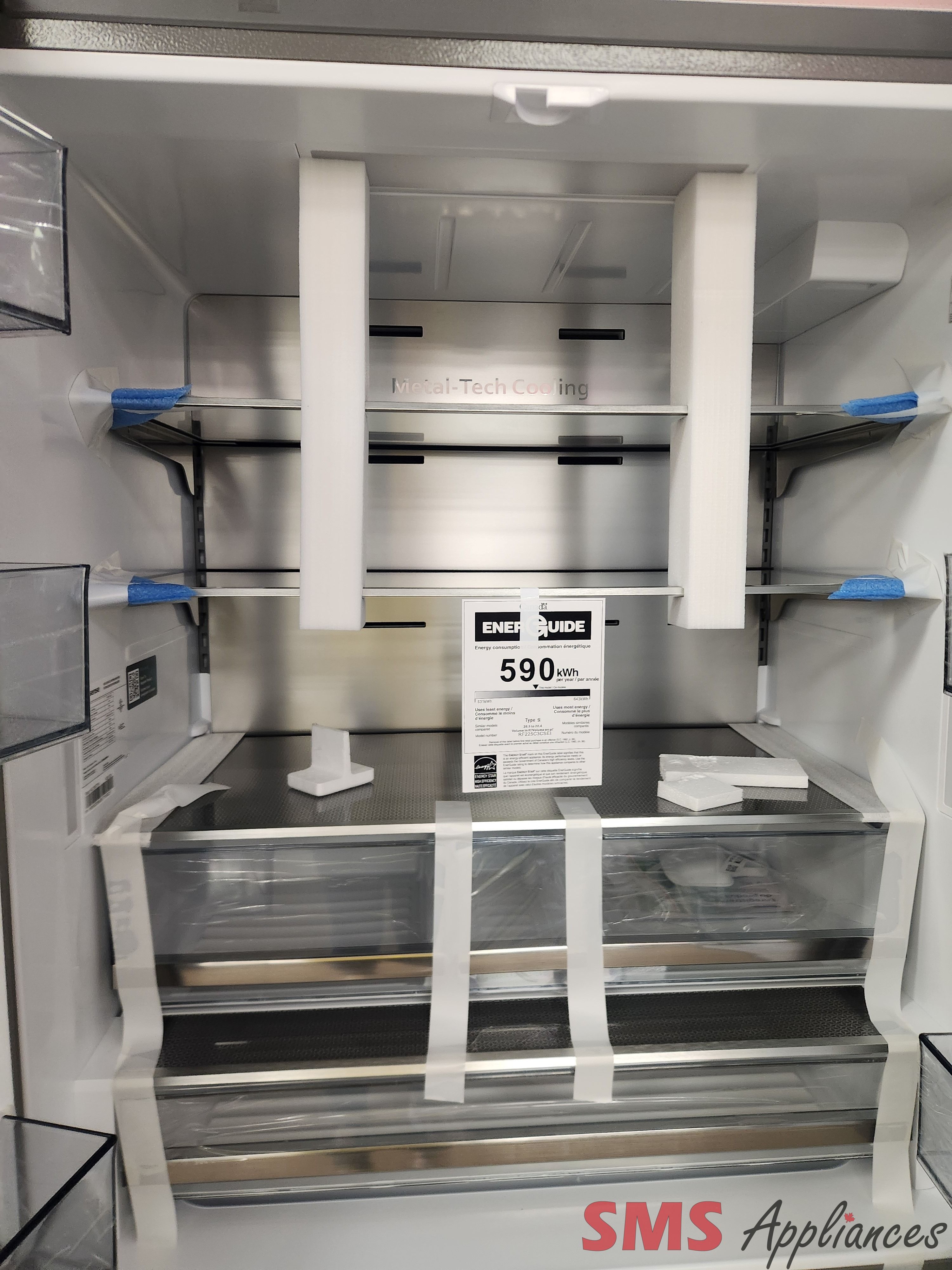 Open Box - Scratch & Dent Hisense Counter-Depth French Door Refrigerator RF225C3CSEI