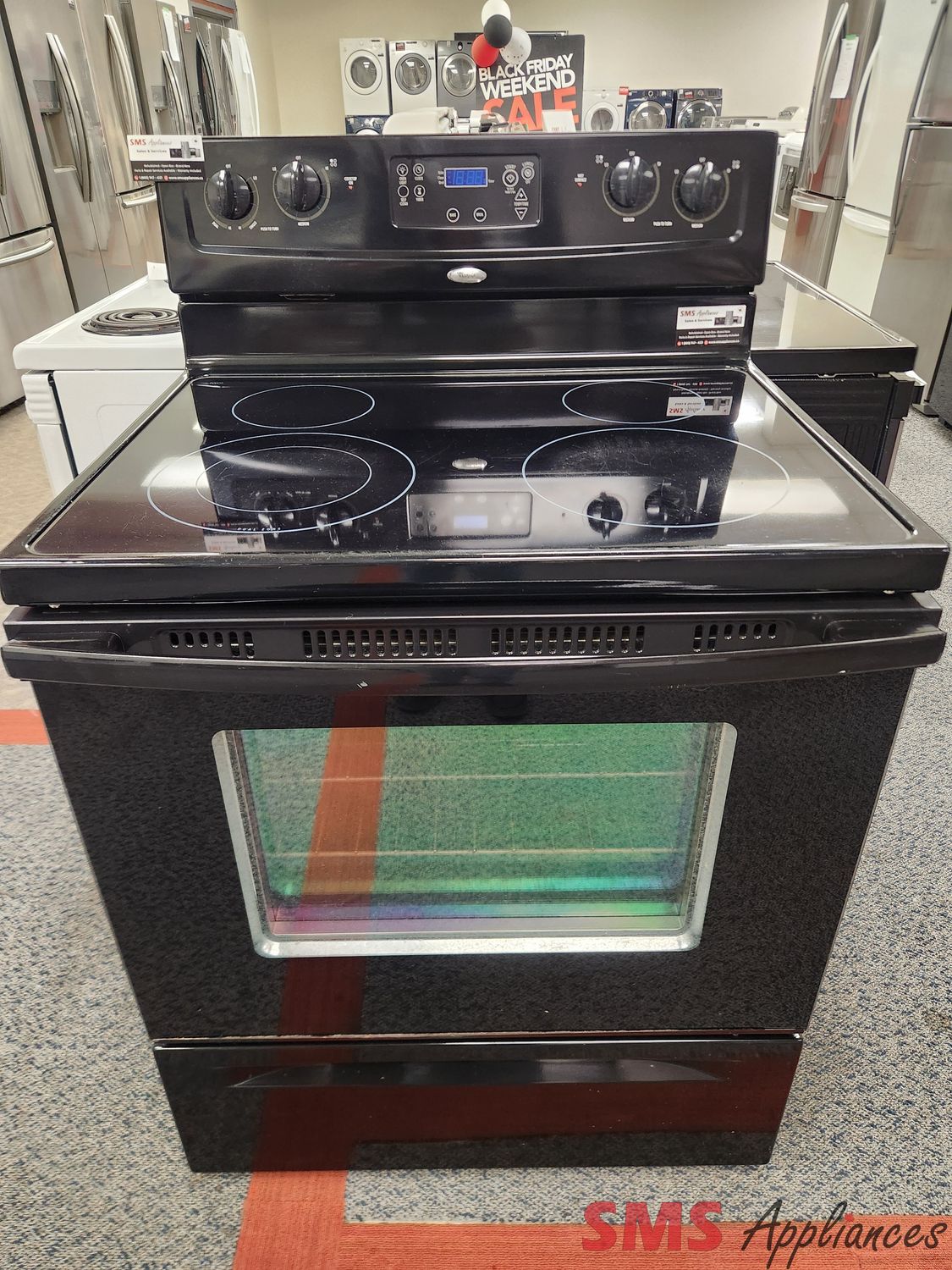Whirlpool Glass Top Stove YXFE361LVB Whirlpool Glass Top Stove YXFE361LVB