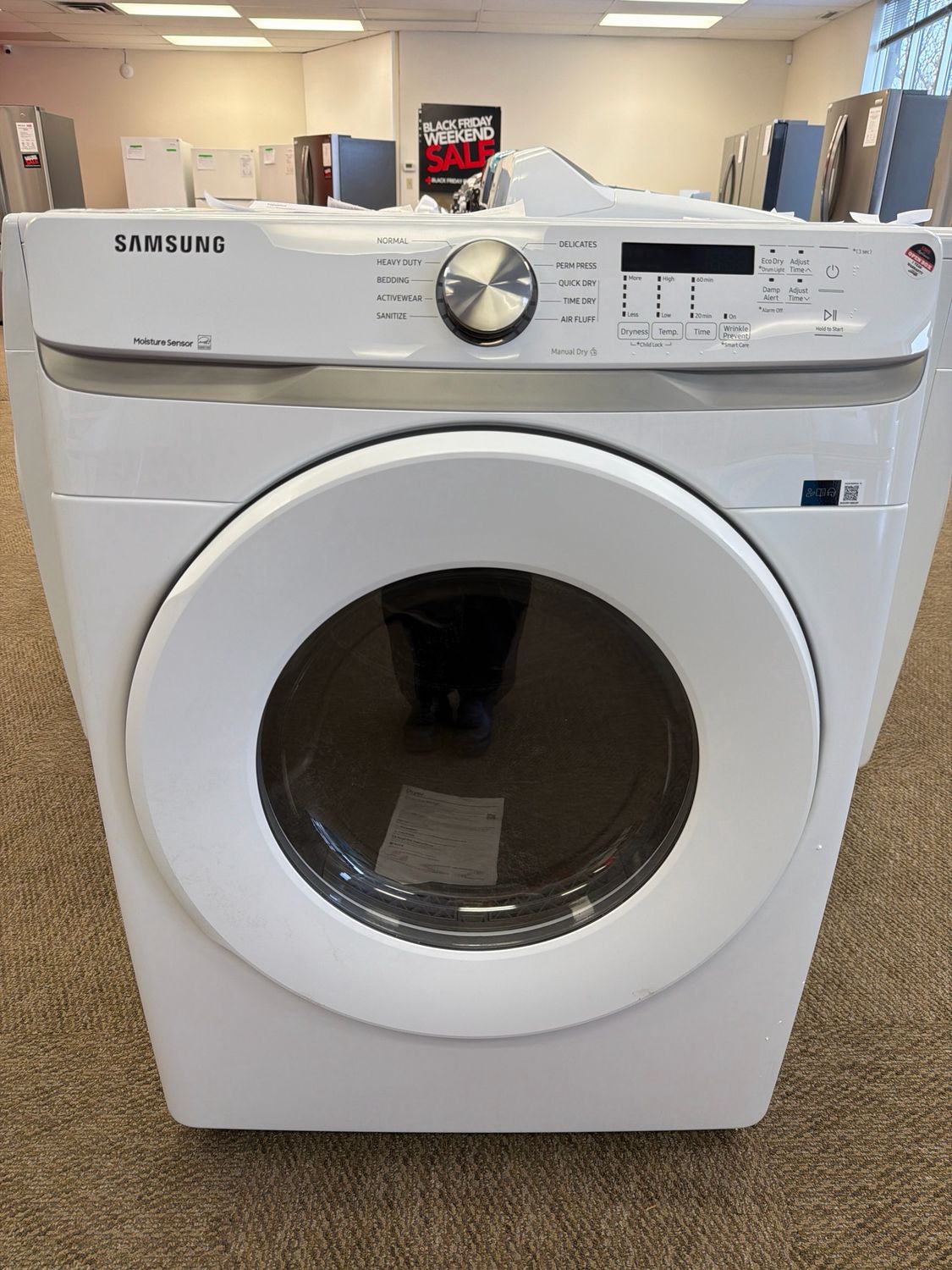 Open Box Samsung Dryer DVE45T6005W Open Box Samsung Dryer DVE45T6005W