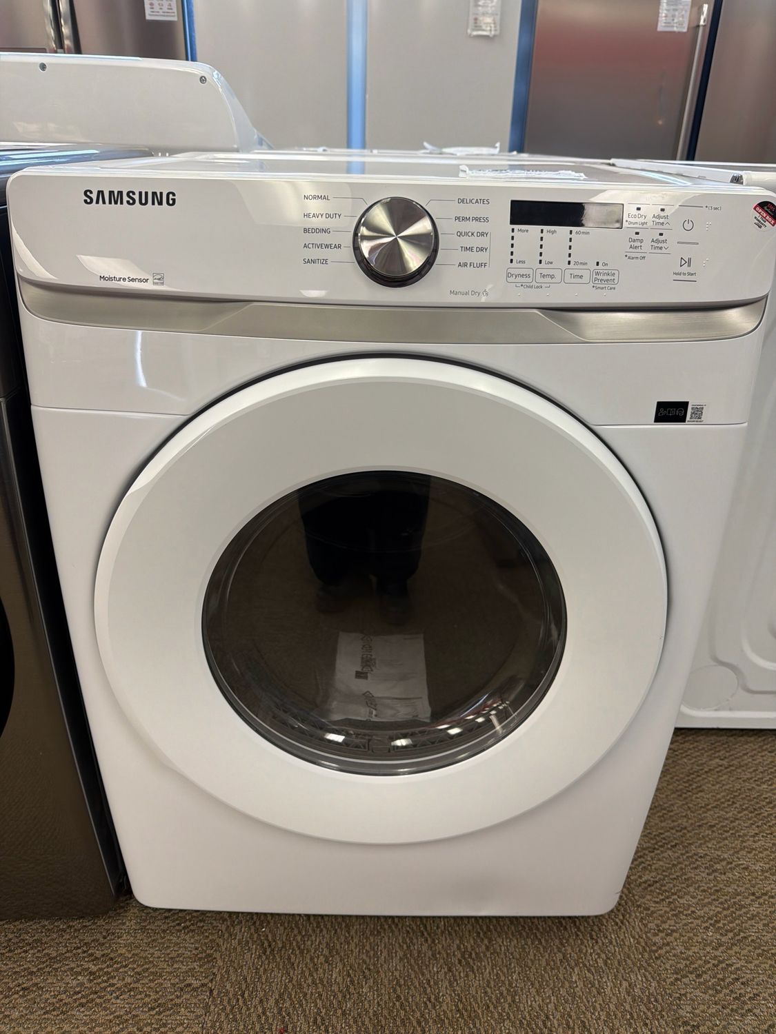 Open Box Samsung Dryer DVE45T6005W Open Box Samsung Dryer DVE45T6005W