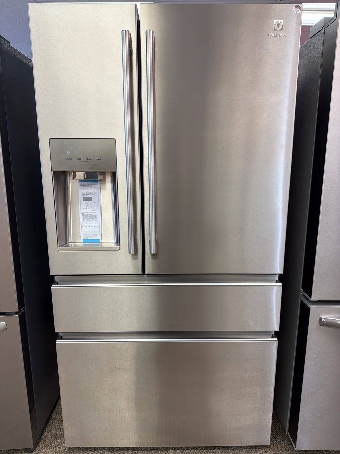Open Box Electrolux Counter Depth French Door Fridge ERMC2295AS Open Box Electrolux Counter Depth French Door Fridge ERMC2295AS