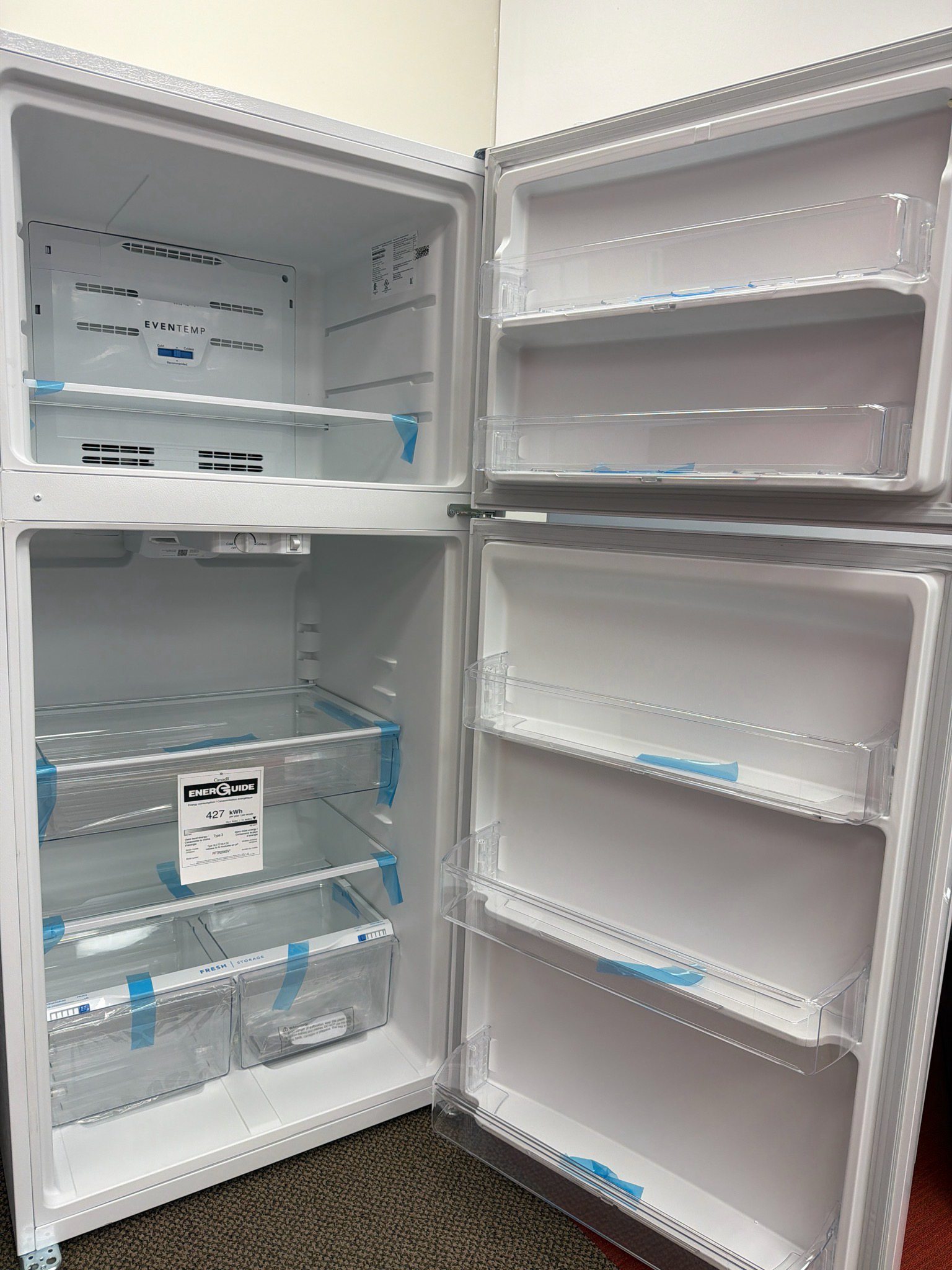 Open Box - Scratch & Dent Frigidaire Top Mount Fridge FFTR2045VW